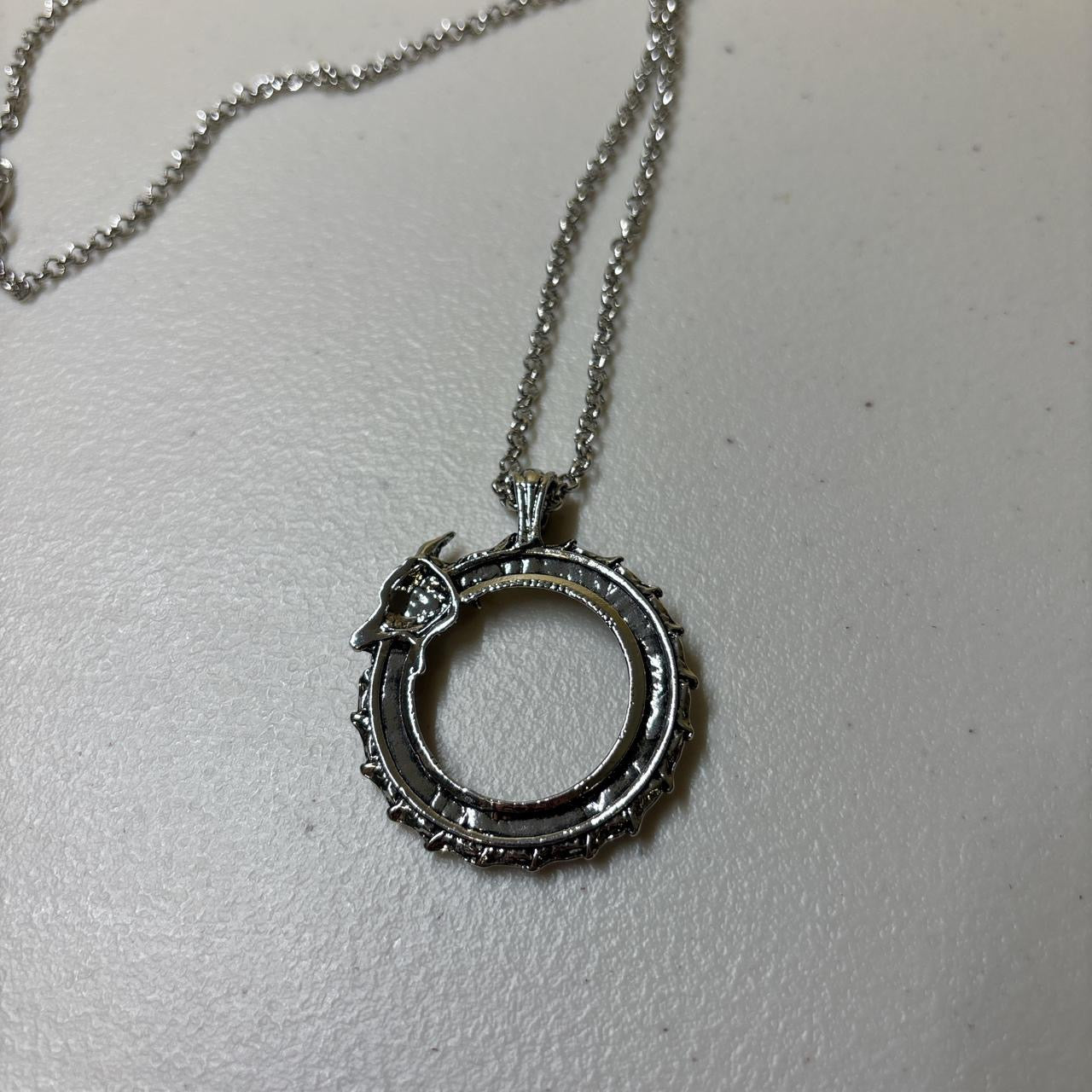 Dragon Ouroboros Ring Necklace