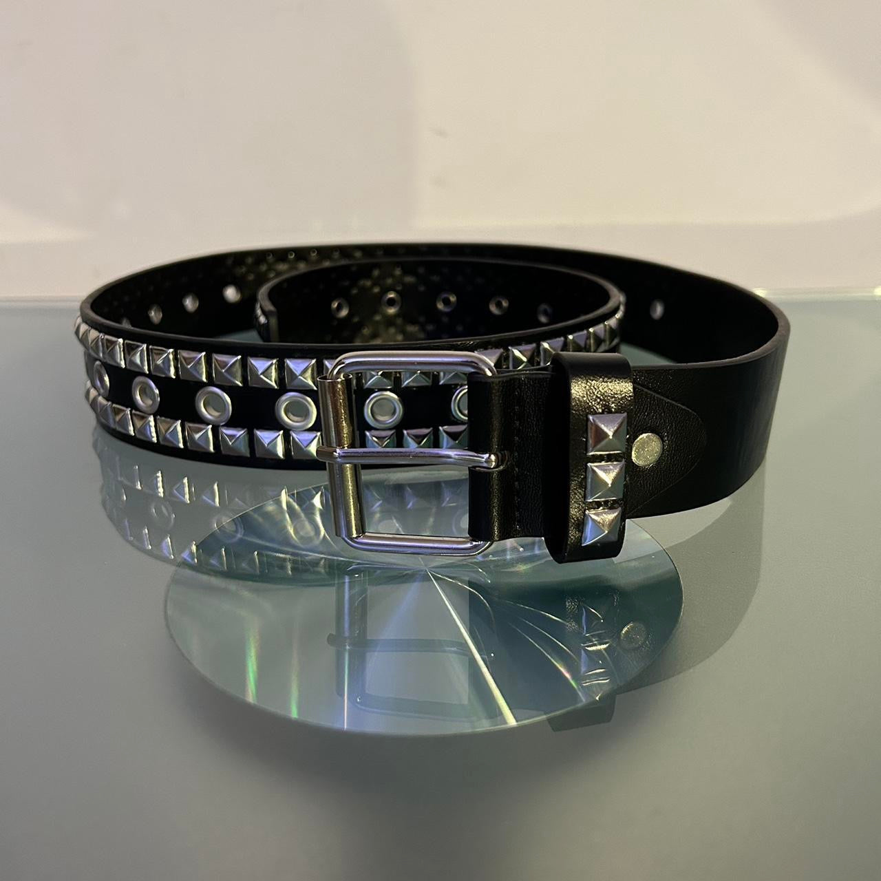 Double Row Rivet Studded Belt