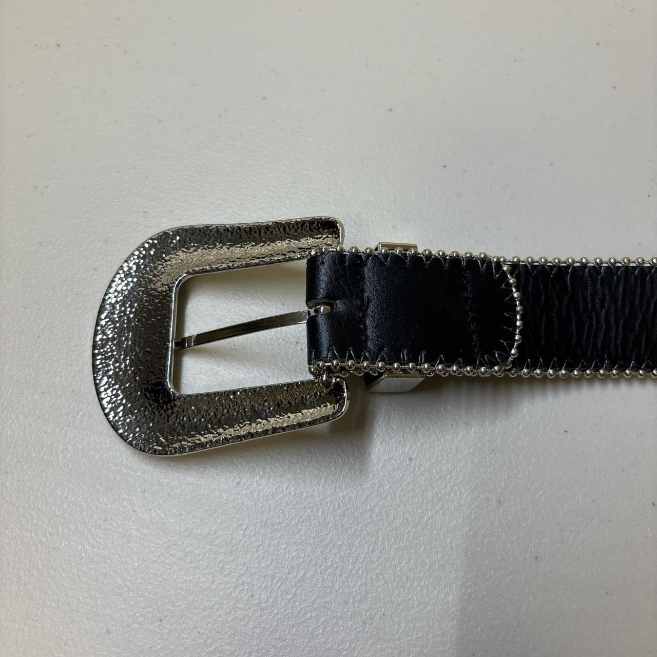 0631 - Black Cross Rhinestone Belt V2