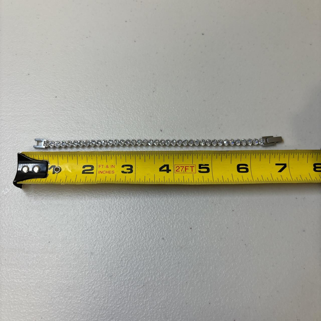 0607 - Stainless Oval Cut Tennis Bracelet