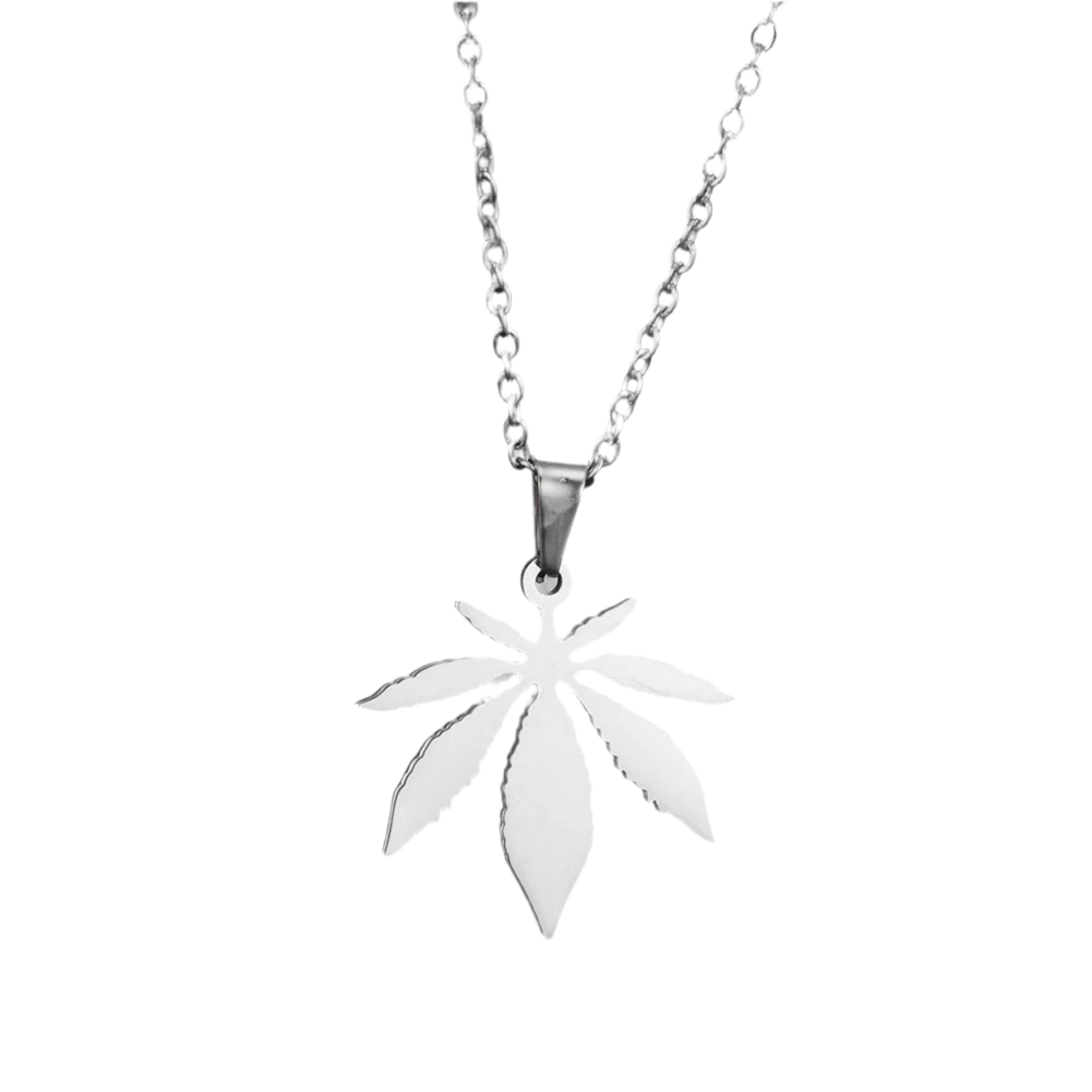 Mini Stainless Weed Necklace