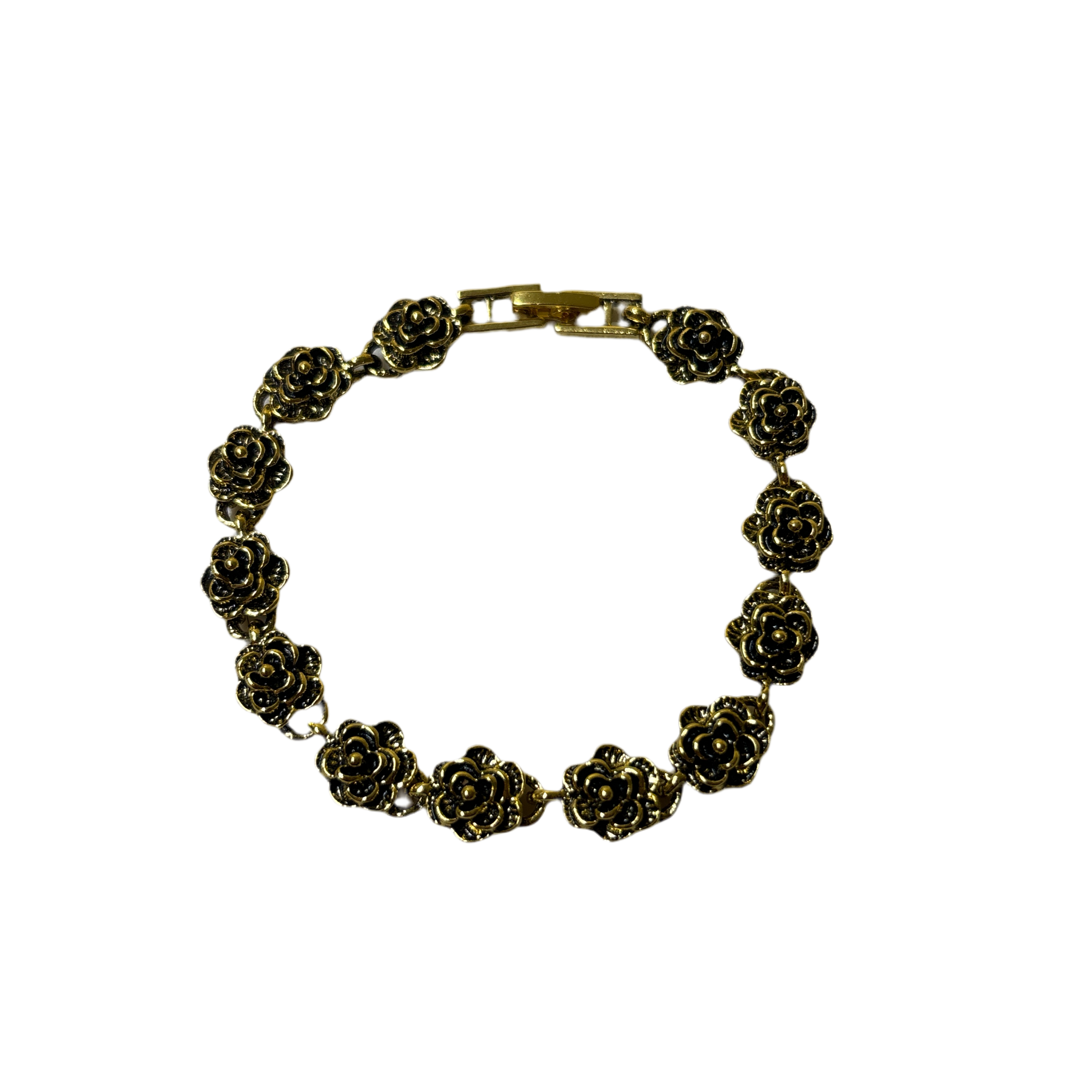 0175 - Gold Rose Bracelet