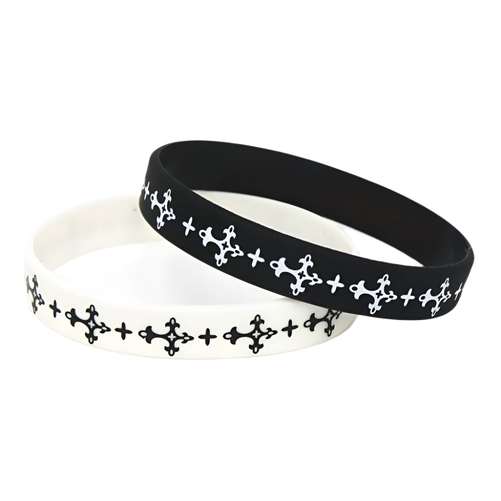 Cross Silicone Rubber Bracelet
