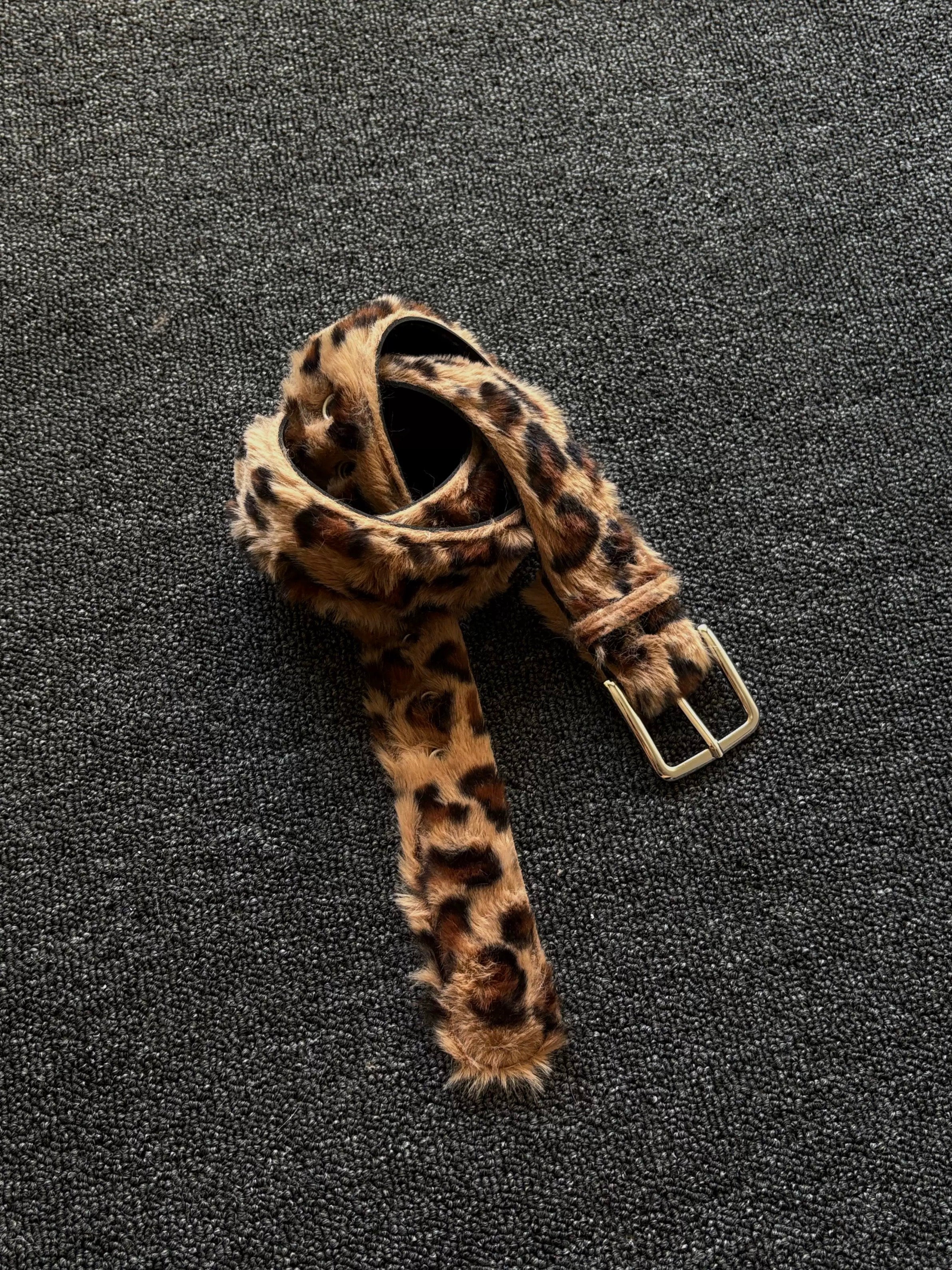 Wild Cheetah Plush Belt