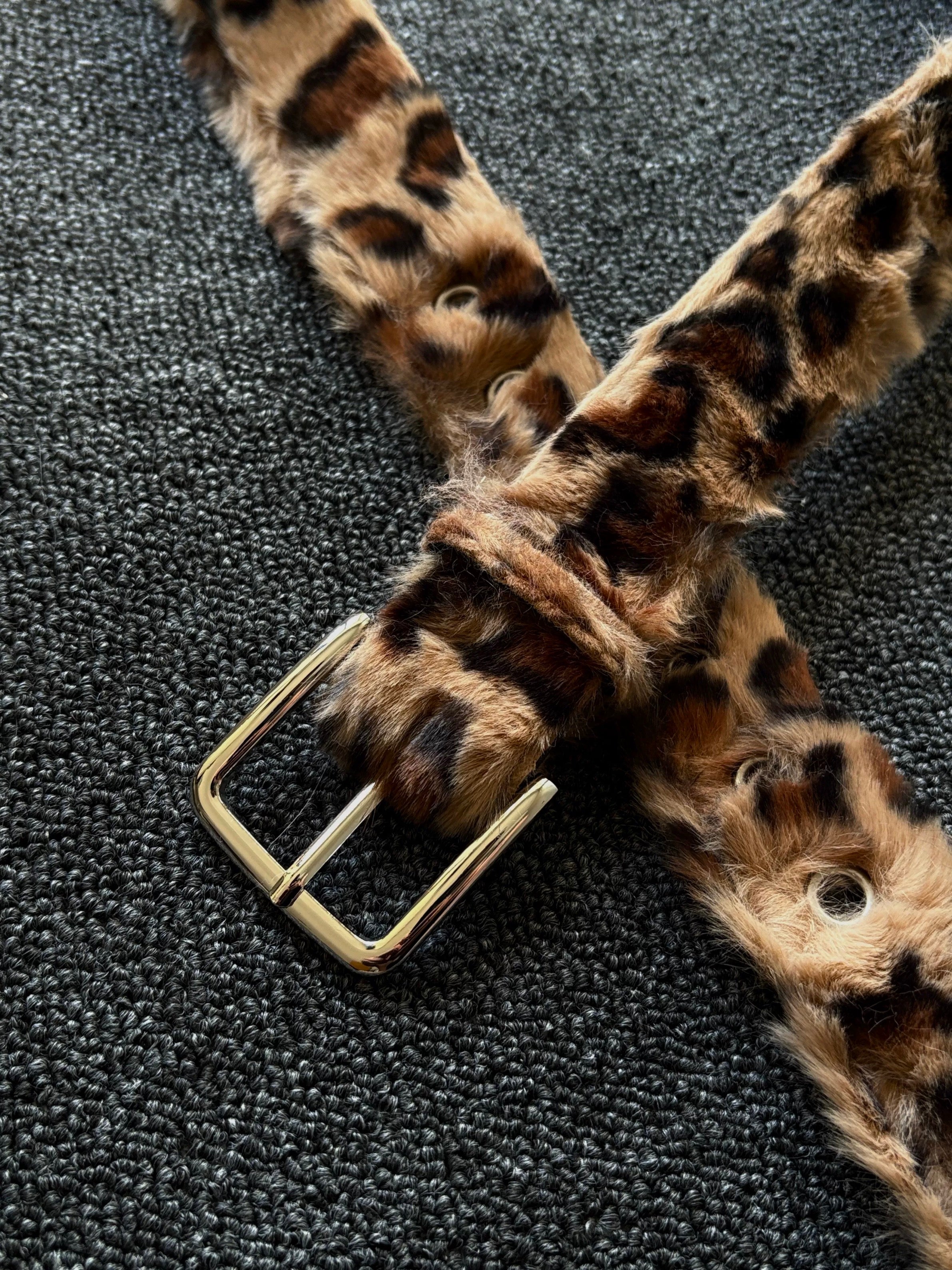 Wild Cheetah Plush Belt