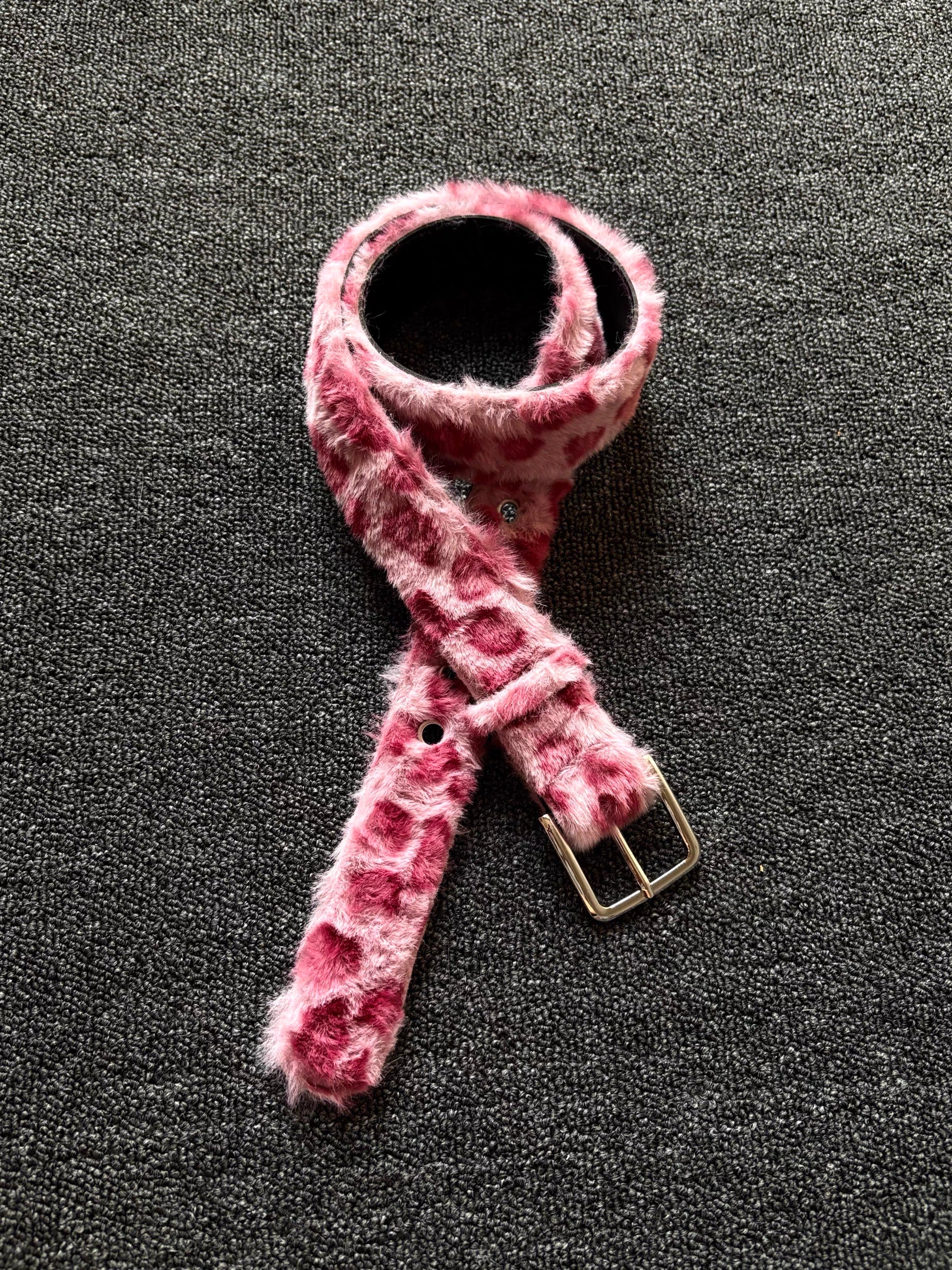 Pink Panther Plush Belt