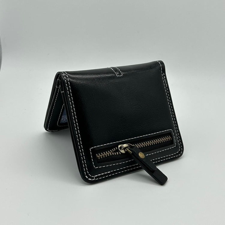 0120 - Y2K Leather Cross Wallet (black)