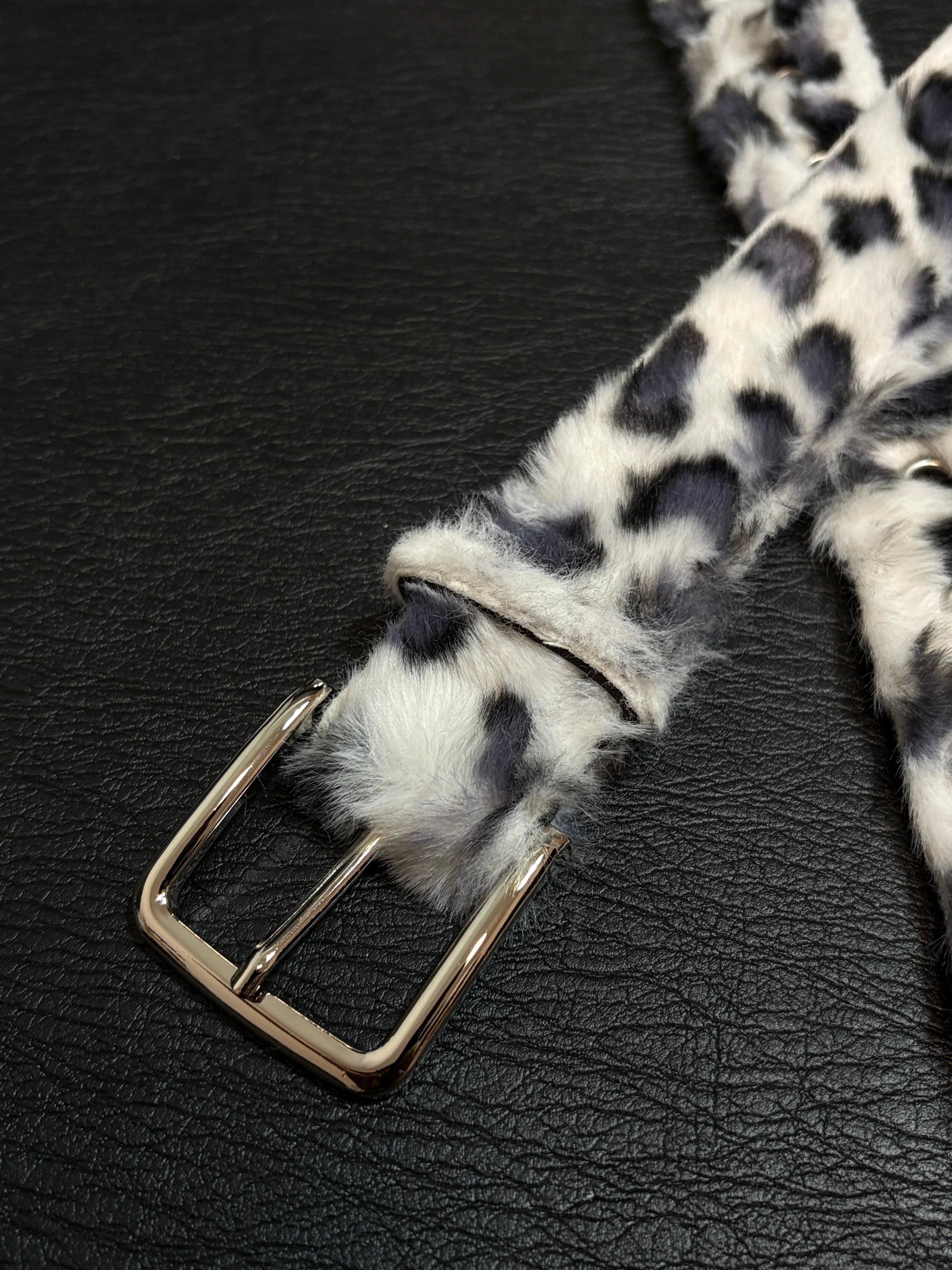 Snow Leopard Plush Belt