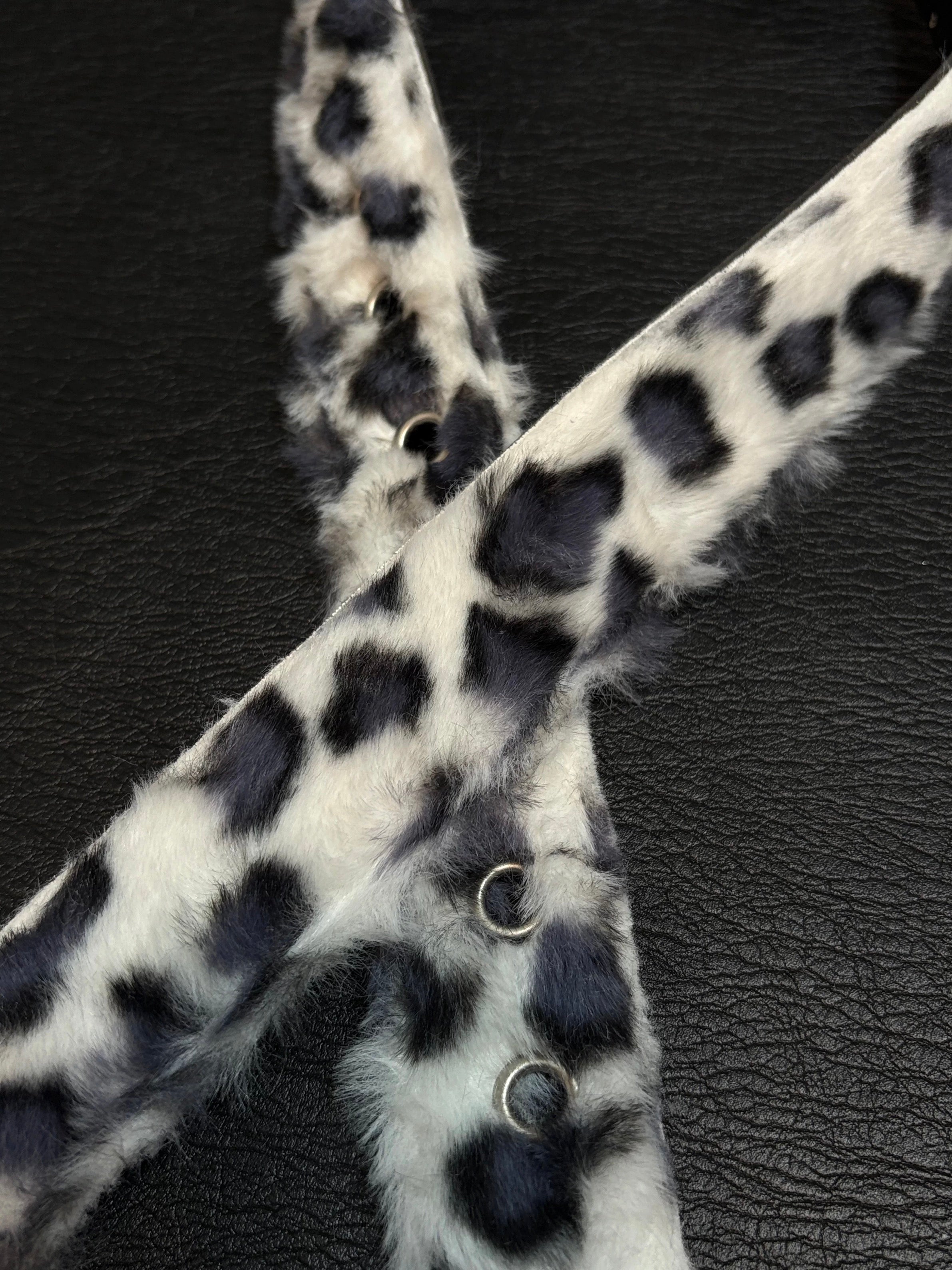 Snow Leopard Plush Belt