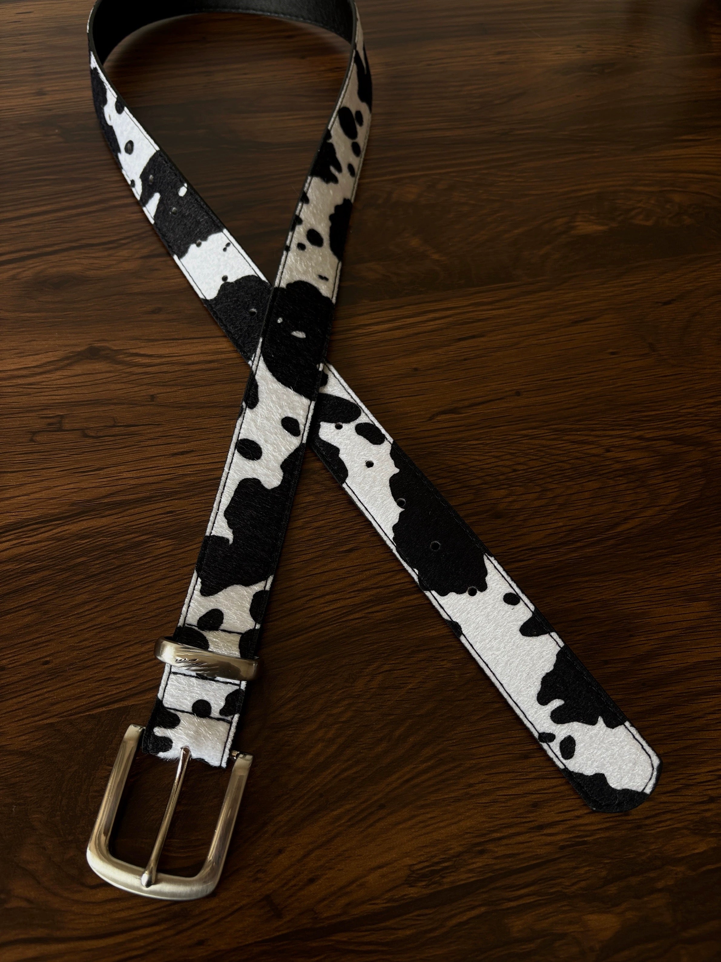 Urban Cowprint Belt