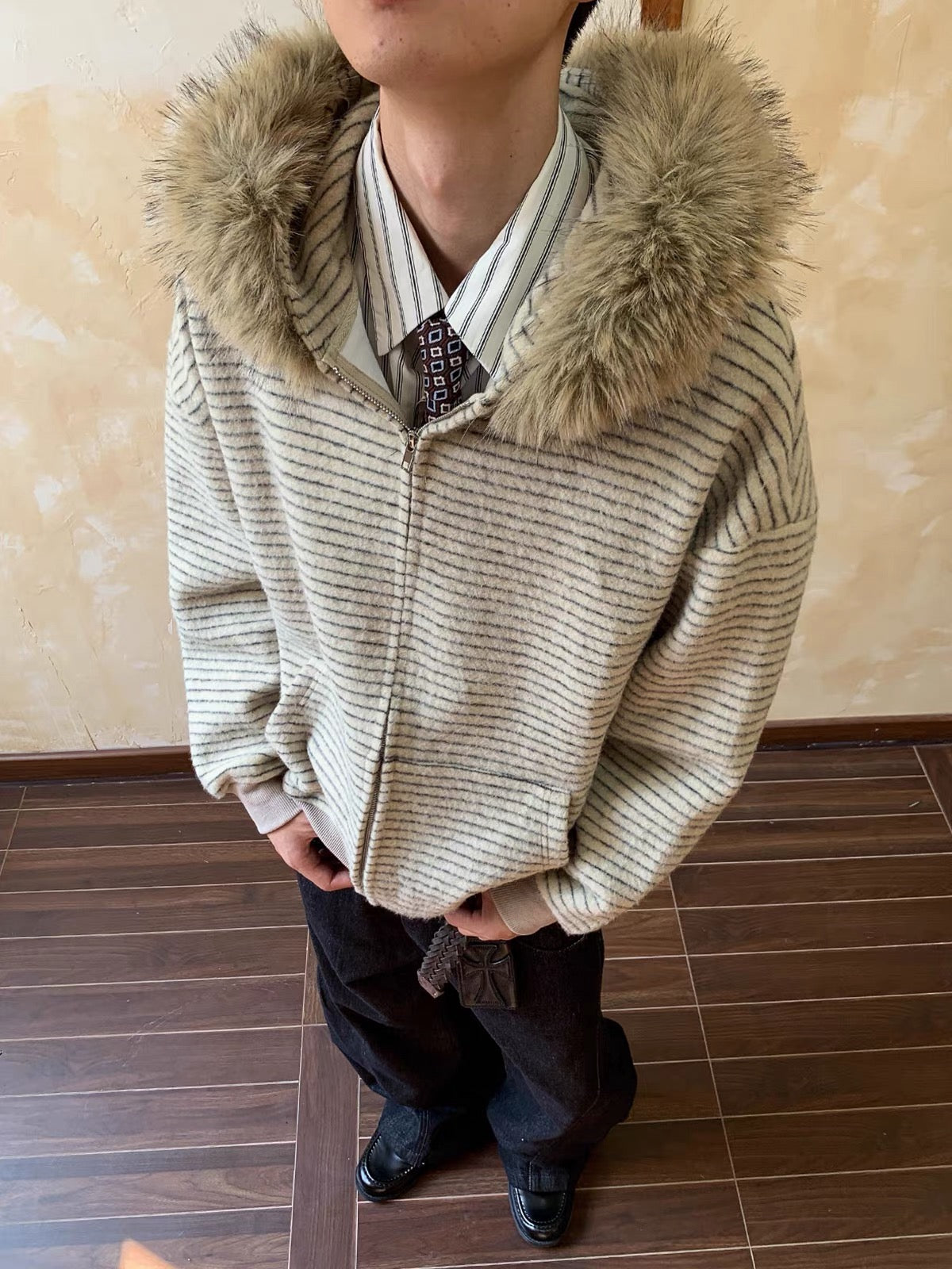 Arctic Striped Zip Up