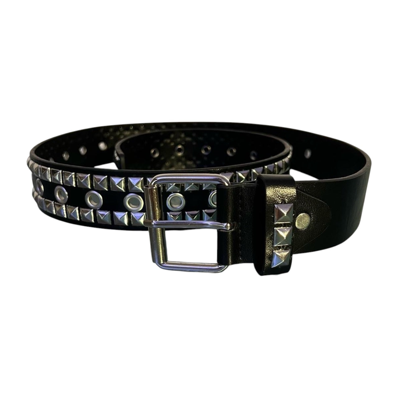 Double Row Rivet Studded Belt