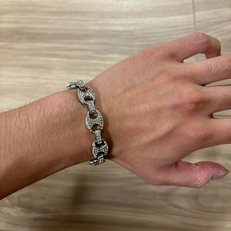 0194 - Sparkling Mariner Link Bracelet (Silver)