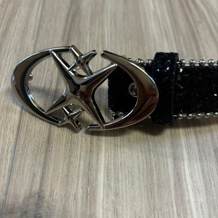0057 - Triple Star Rhinestone Belt