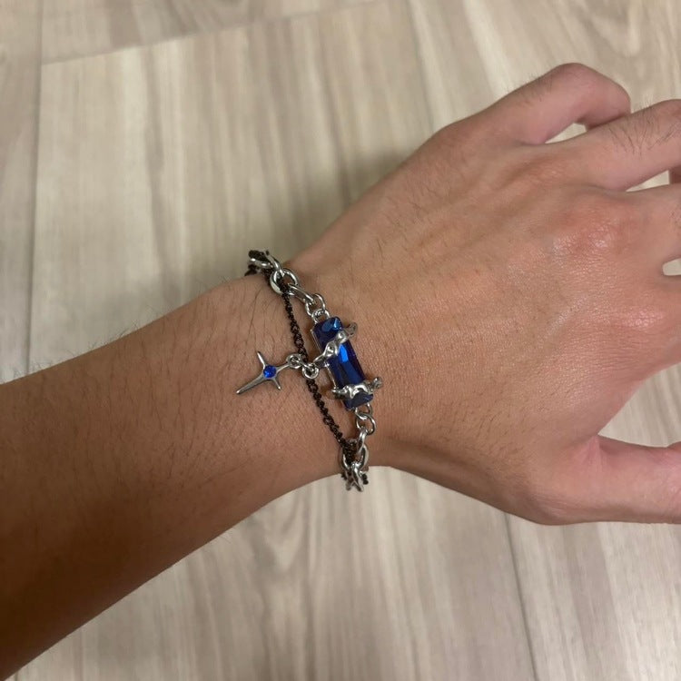 0163 - Blue Crystal Bracelet