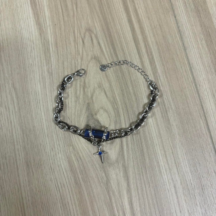 0163 - Blue Crystal Bracelet