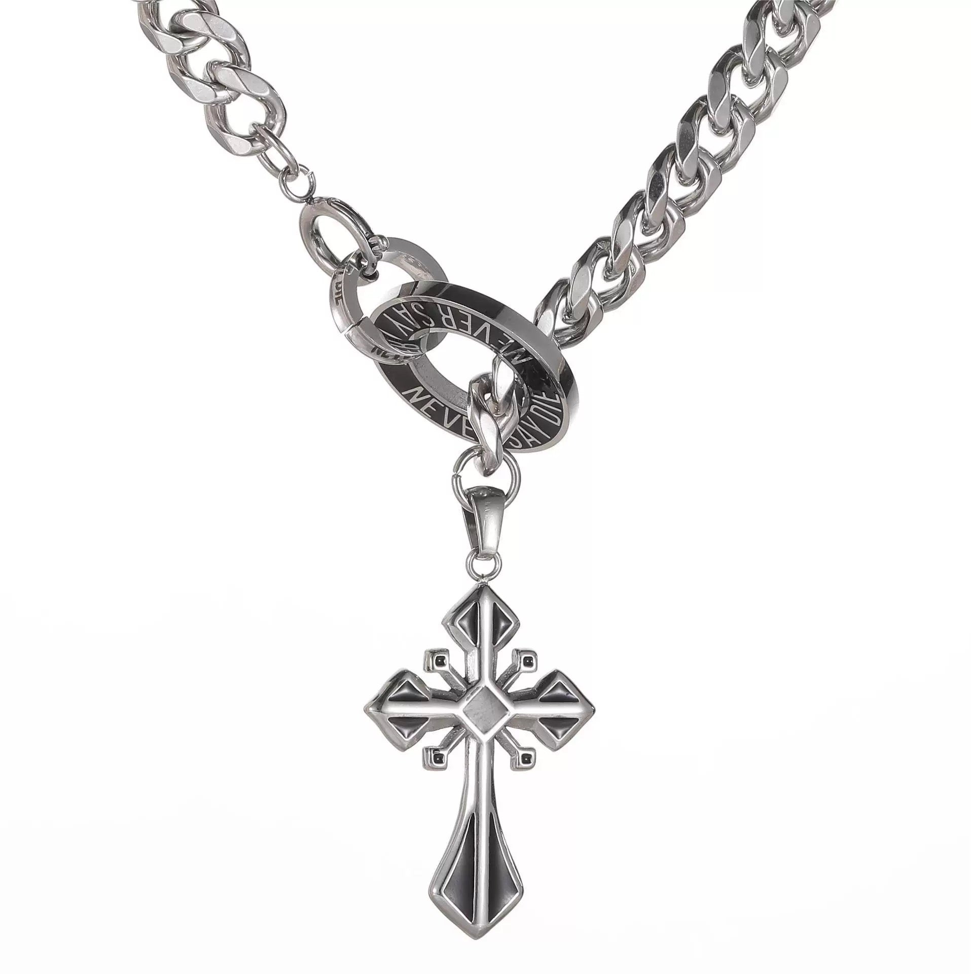 Celestial Cuban Cross Necklace