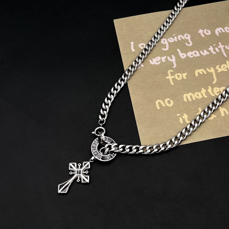 Celestial Cuban Cross Necklace