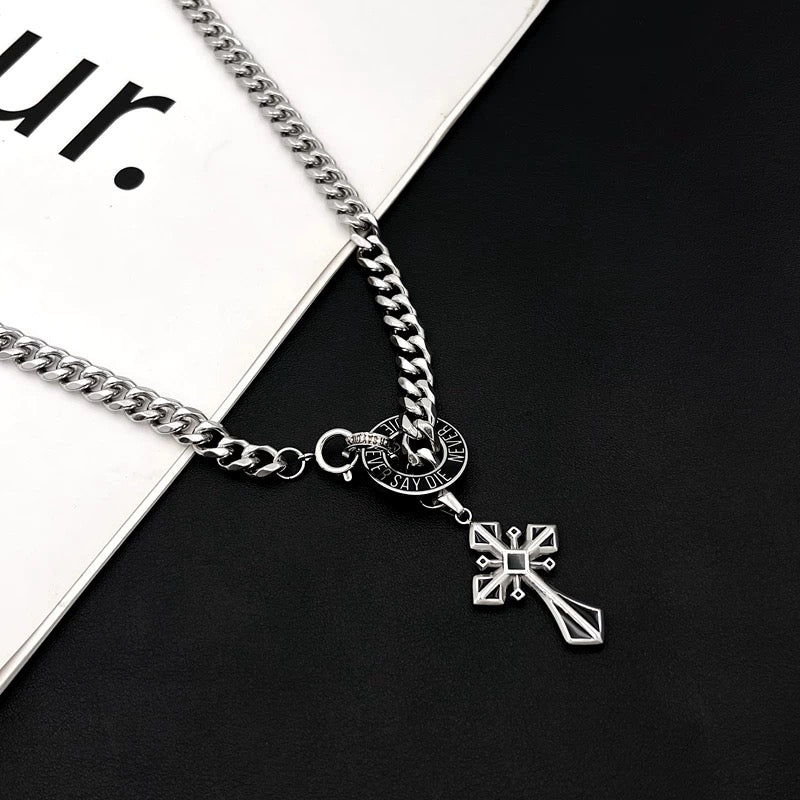 Celestial Cuban Cross Necklace