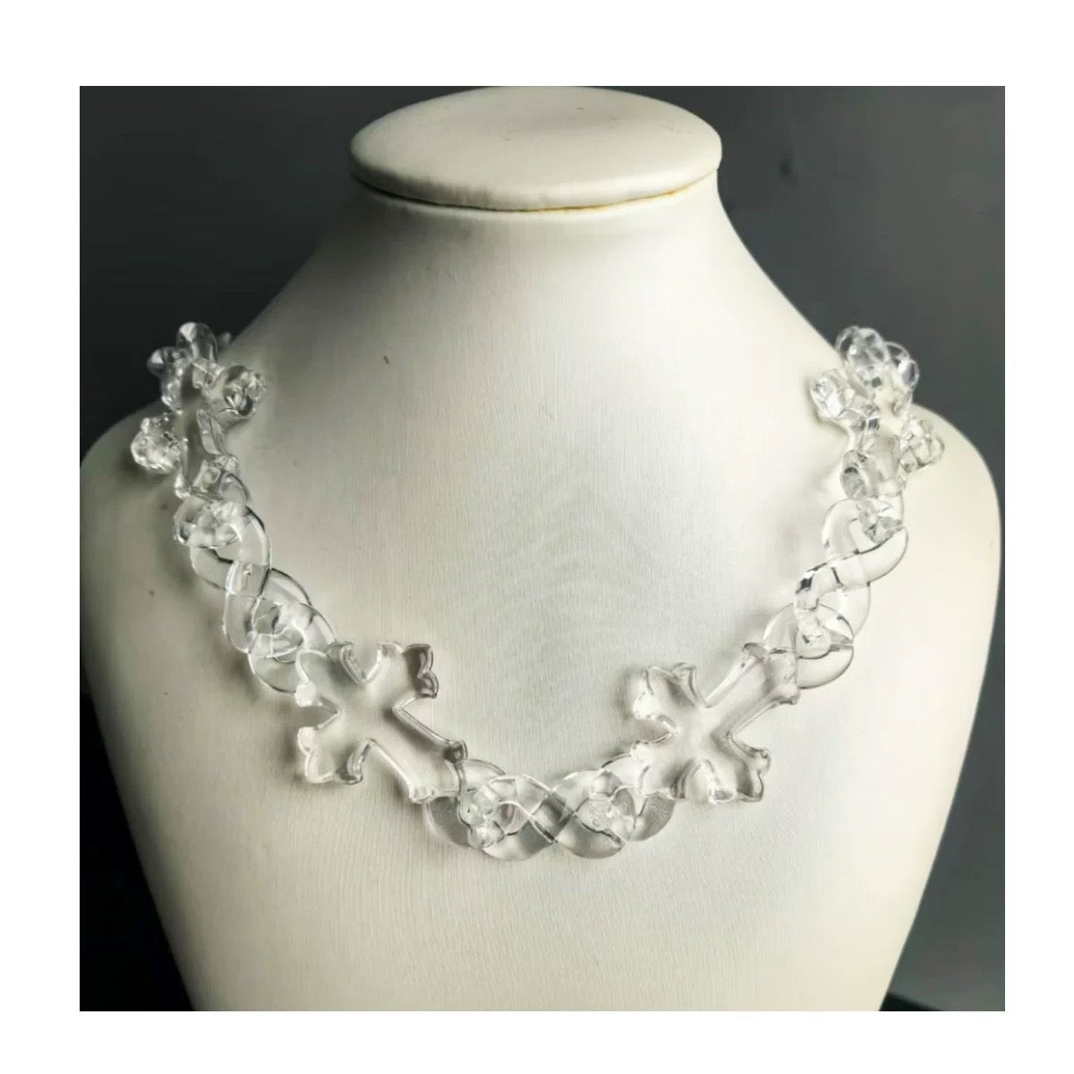 Translucent Resin Cross Chain