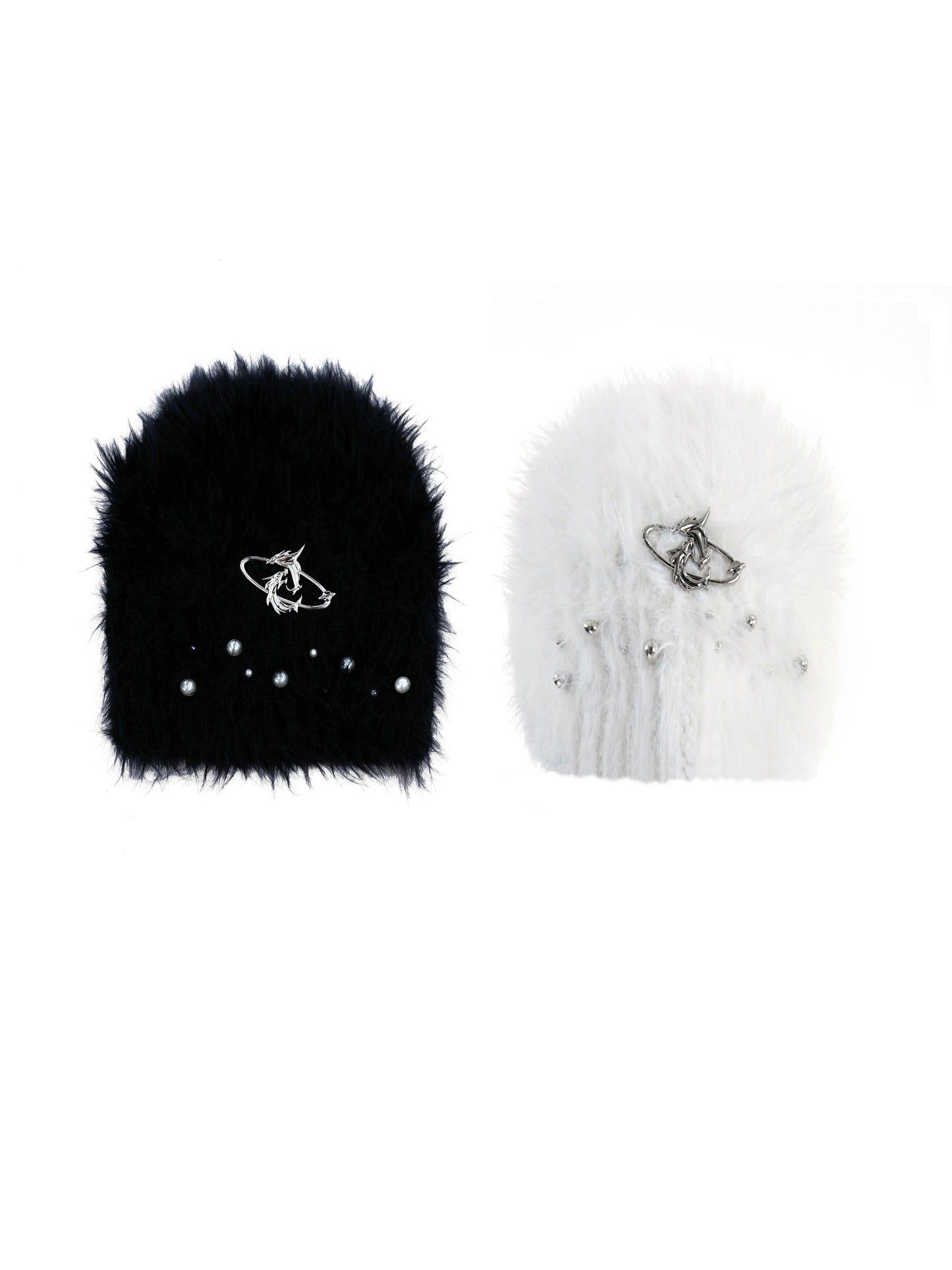 Embellished Plush Beanie