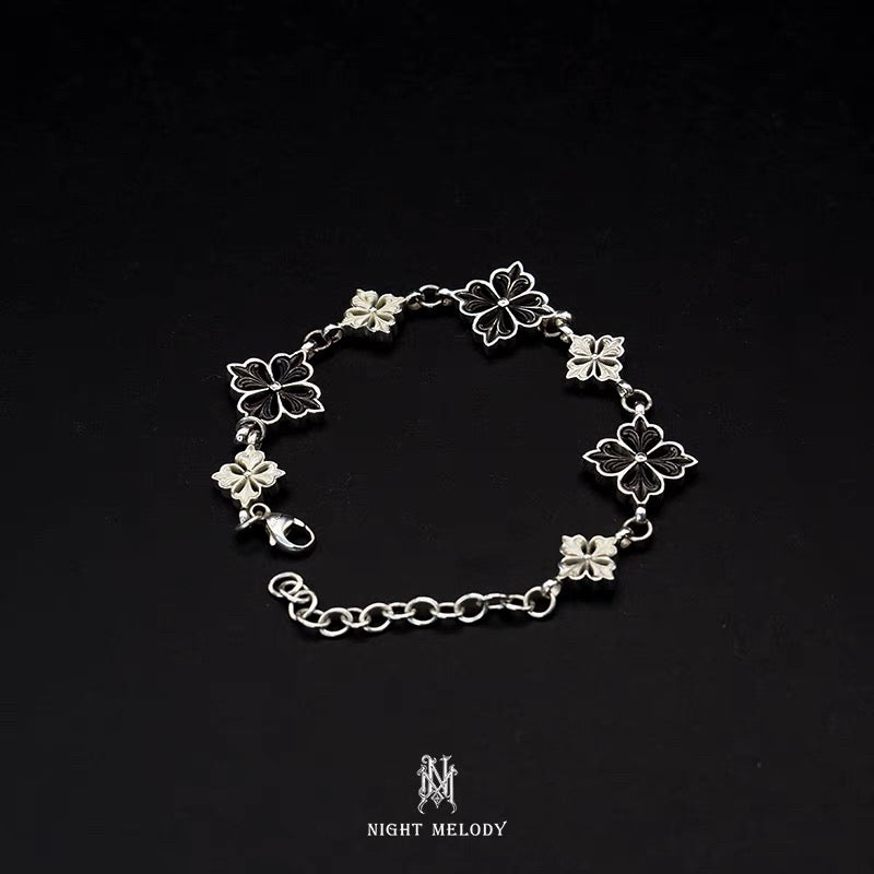 .925 Midnight Sakura Bracelet