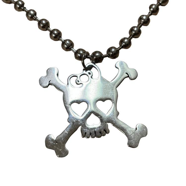 0212 - Goth/Emo Skull Necklace