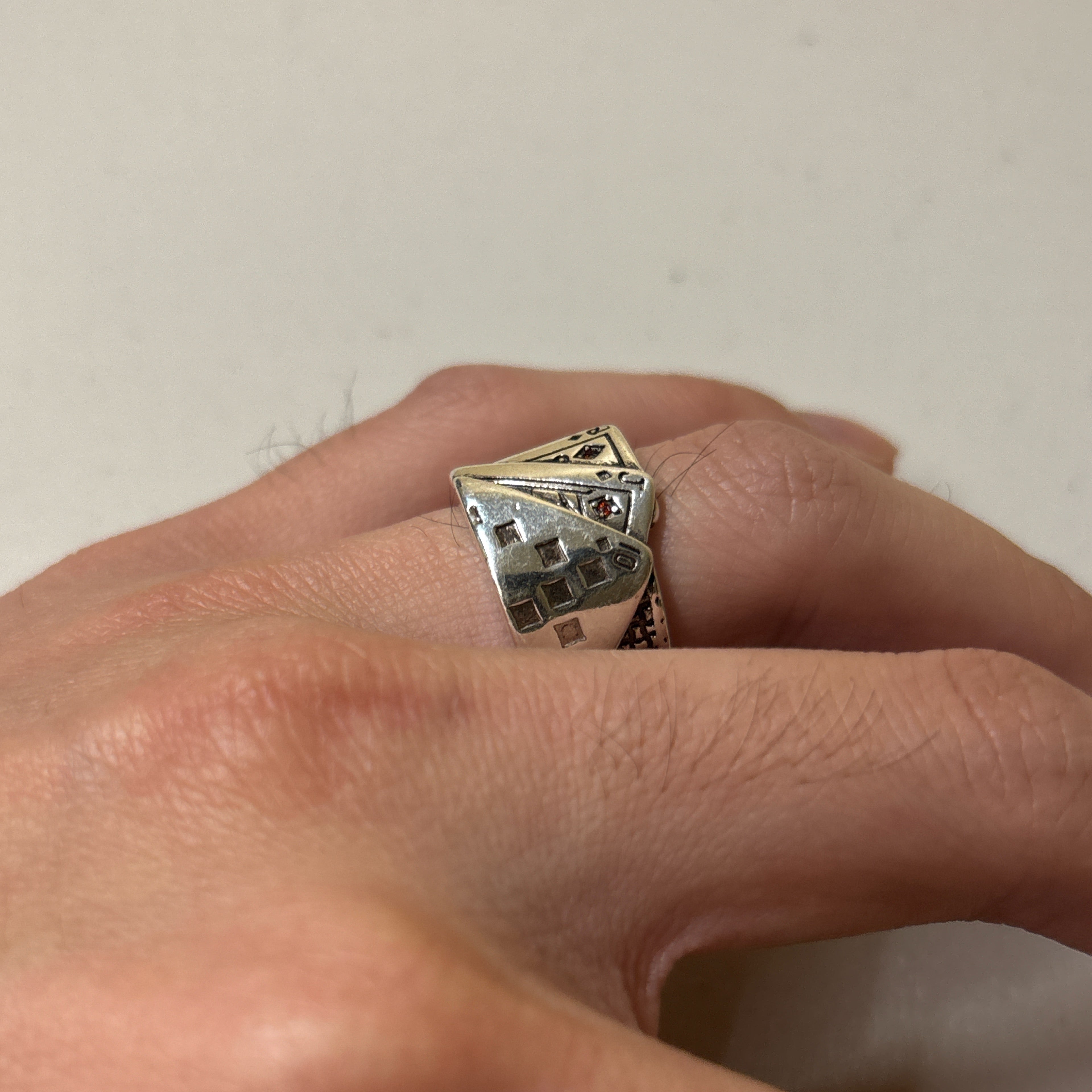 0312 - Poker Rhinestone Ring