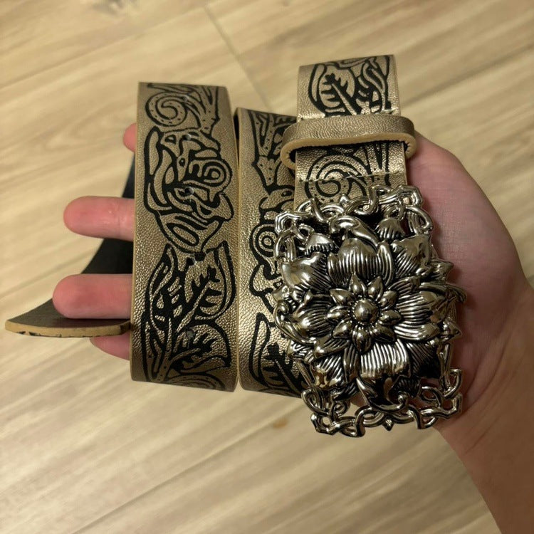 Rose Buckle Belt
