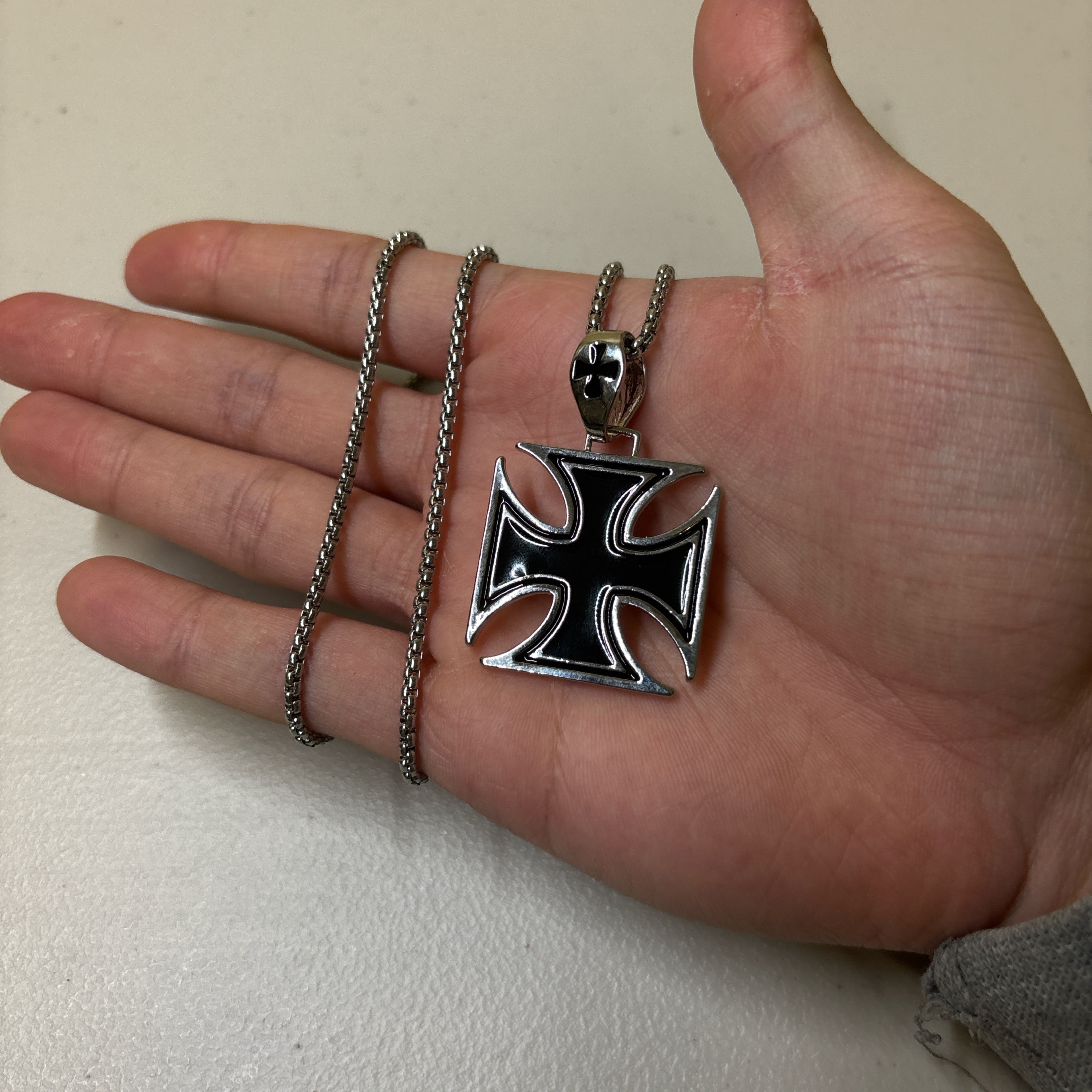 0171 - Black Cross Necklace