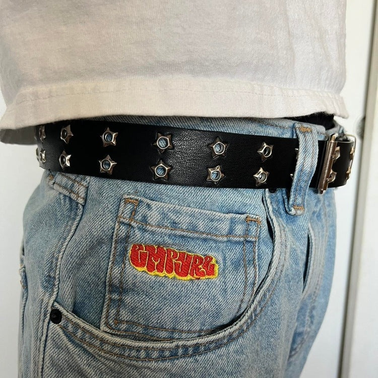 0046 - Star Rivet Belt (black)