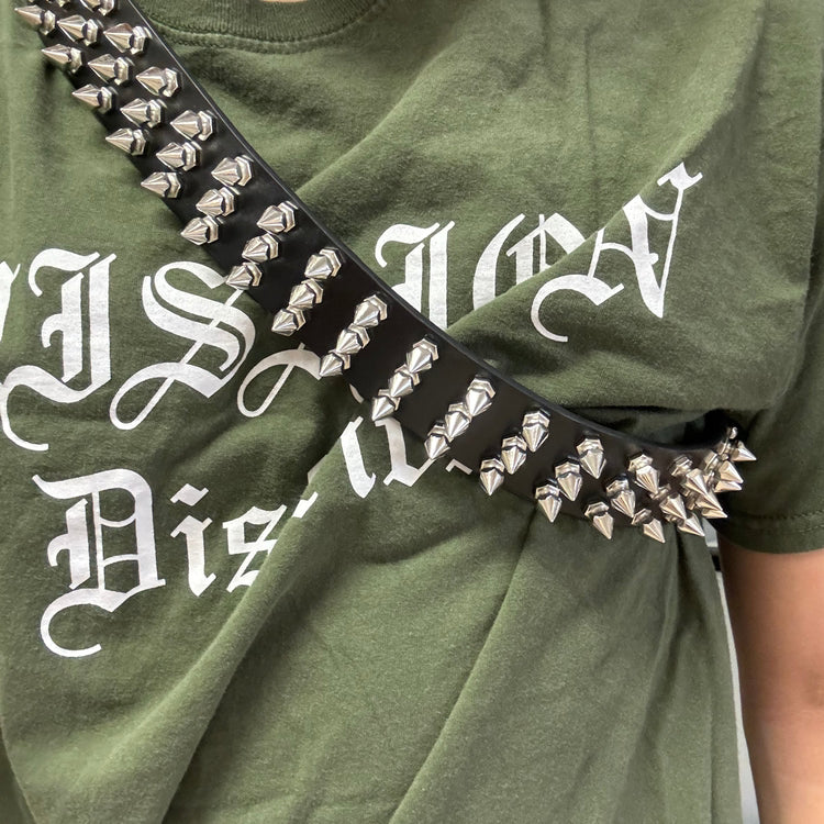 0029 - Emo/Punk Spike Rivet Belt