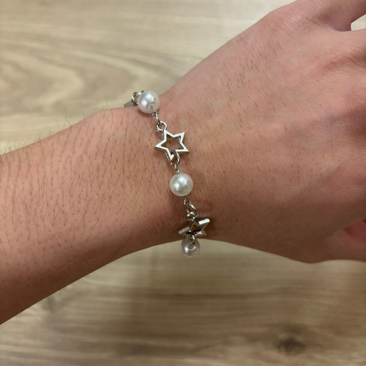 0289 - Y2K Pearl Star Bracelet