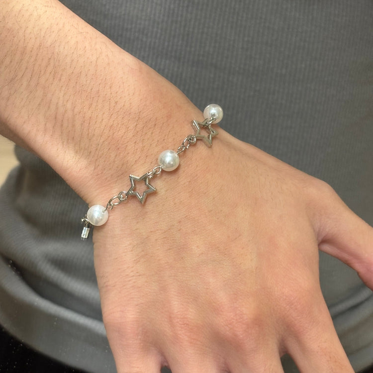0289 - Y2K Pearl Star Bracelet