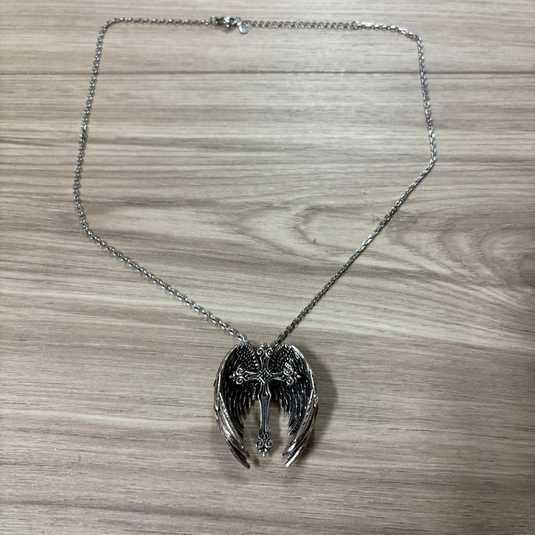0192 - Angel Wings Cross Necklace