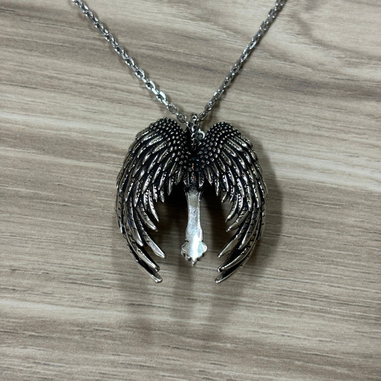 0192 - Angel Wings Cross Necklace