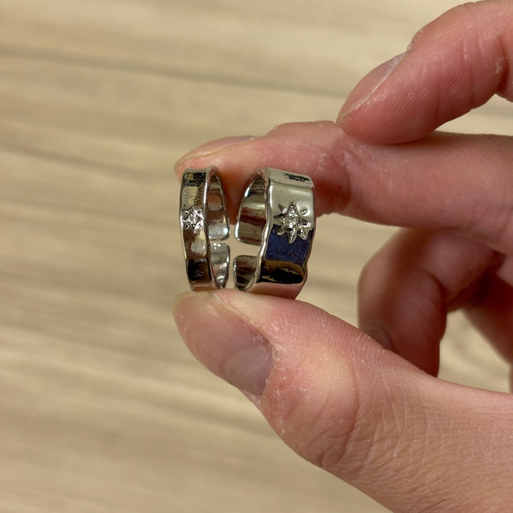 0320 - Star Rhinestone Ring Set