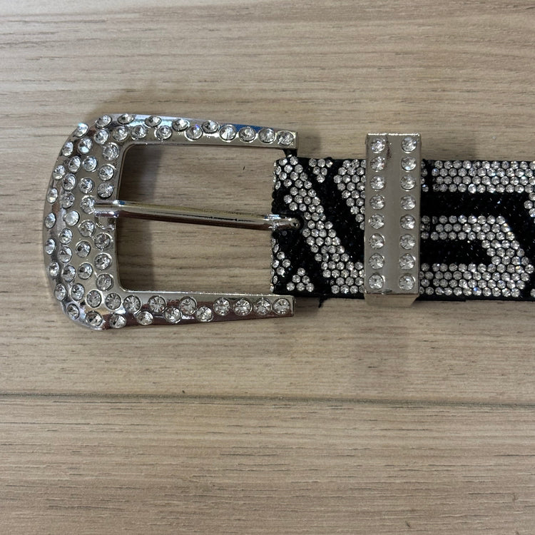 0035 - Sparkling Techno Cyber Rhinestone Belt