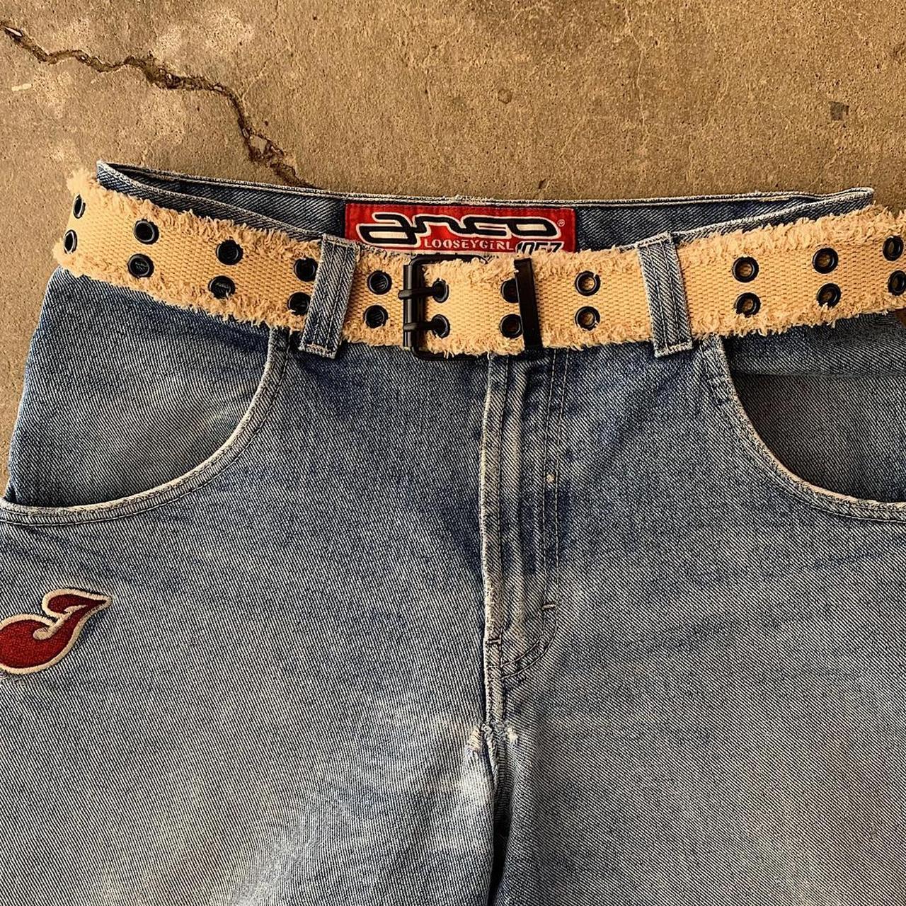 Distressed Grommet Belt (tan)