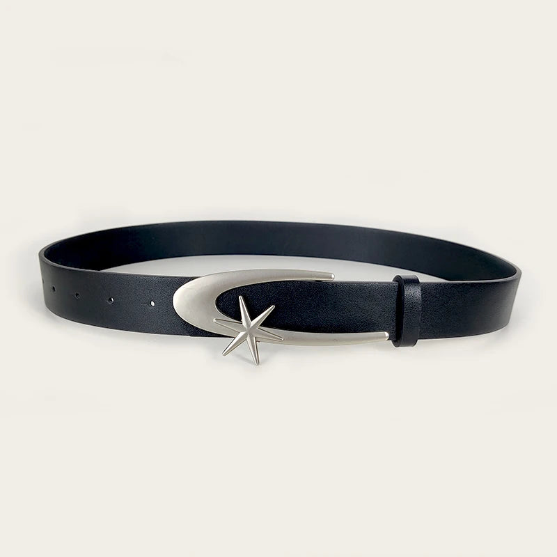 0027 - Y2k Moon Buckle Belt