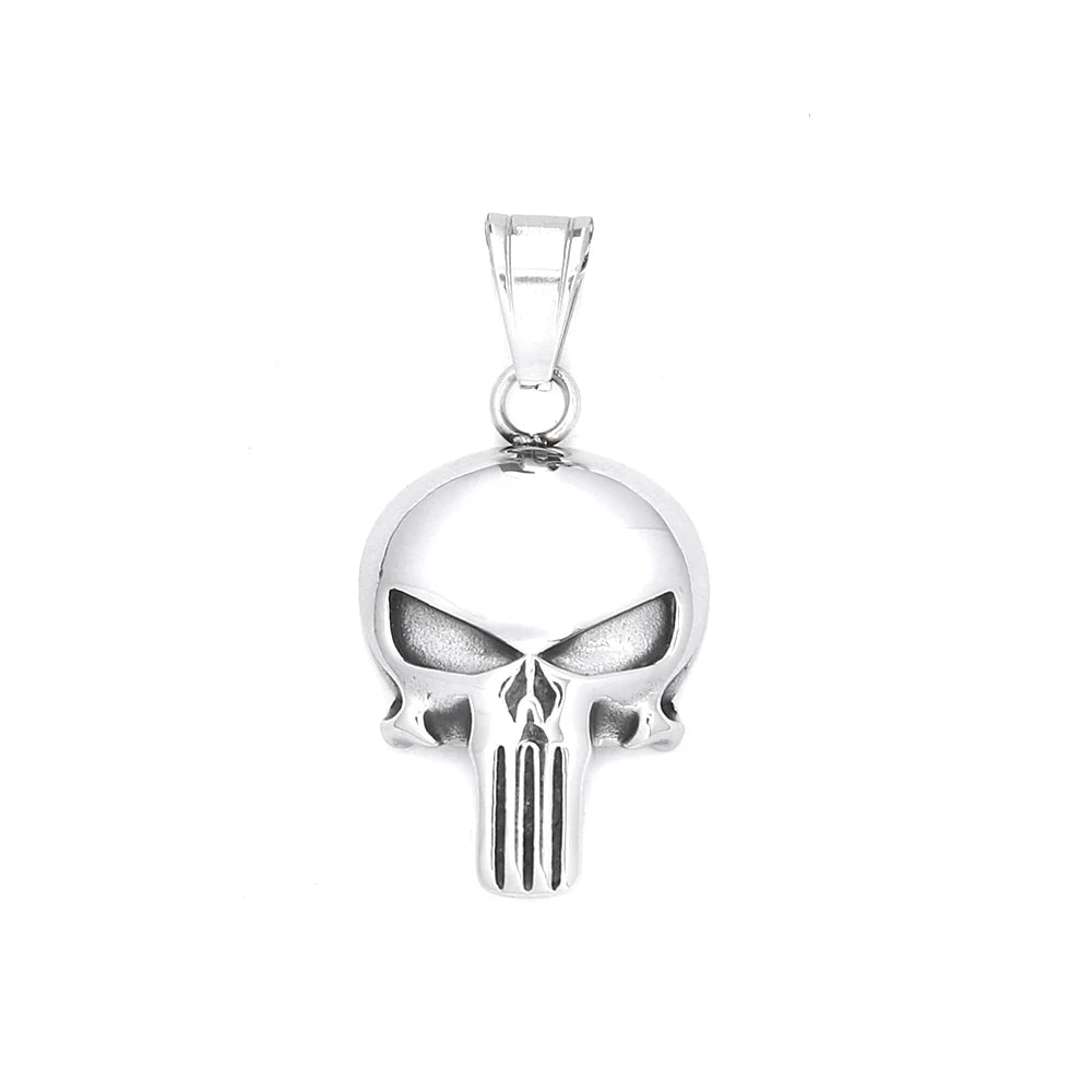 Punisher Skull Steel Necklace