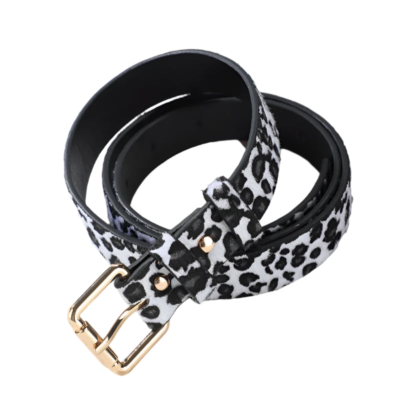 Cheetah Print Buckle Belt