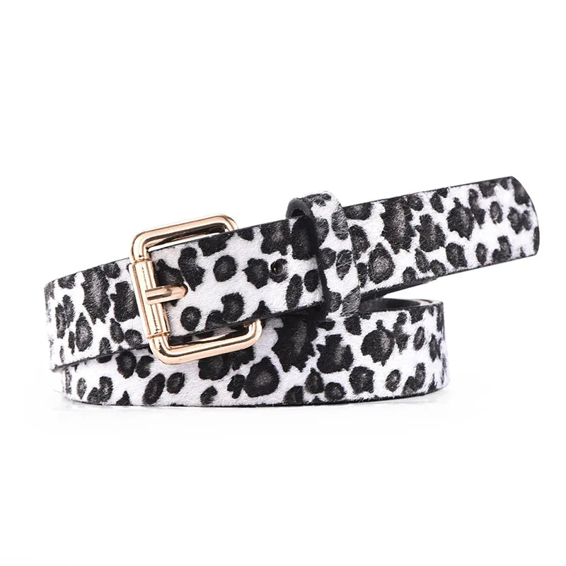 Cheetah Print Buckle Belt