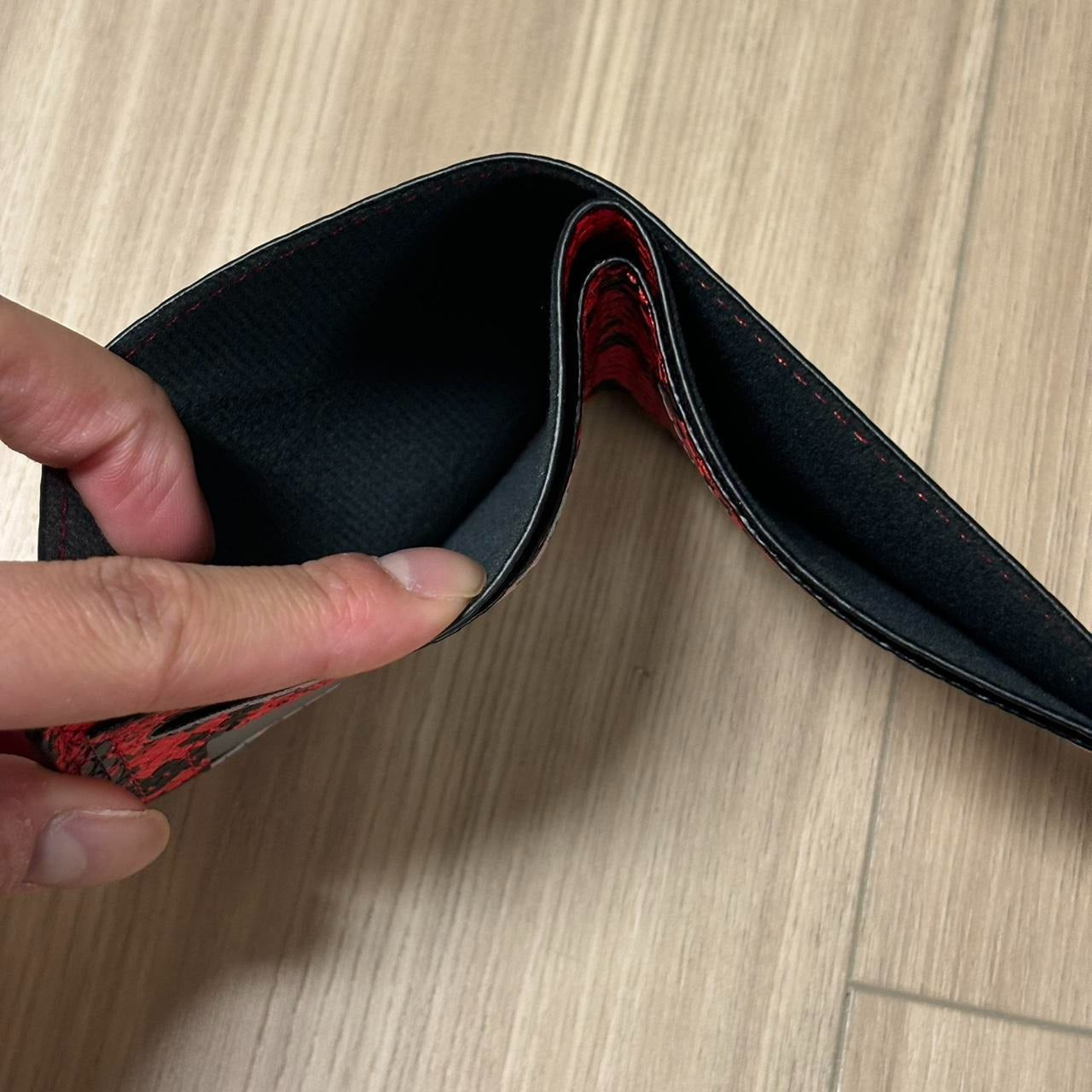 0508 - Red Snake Scale Wallet