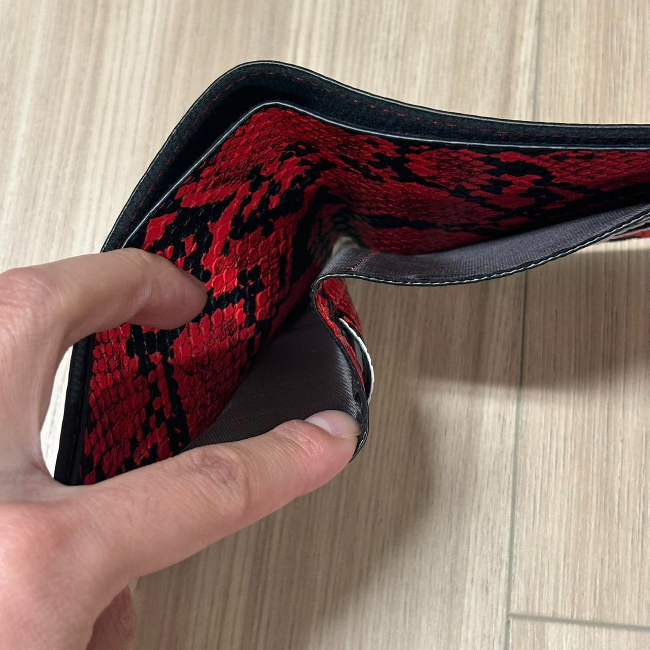 0508 - Red Snake Scale Wallet