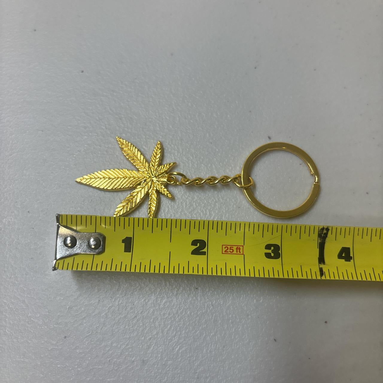 0688 - Golden Weed Keychain