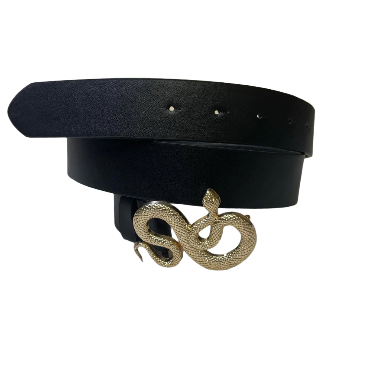 0697 - Gold Snake Buckle Belt