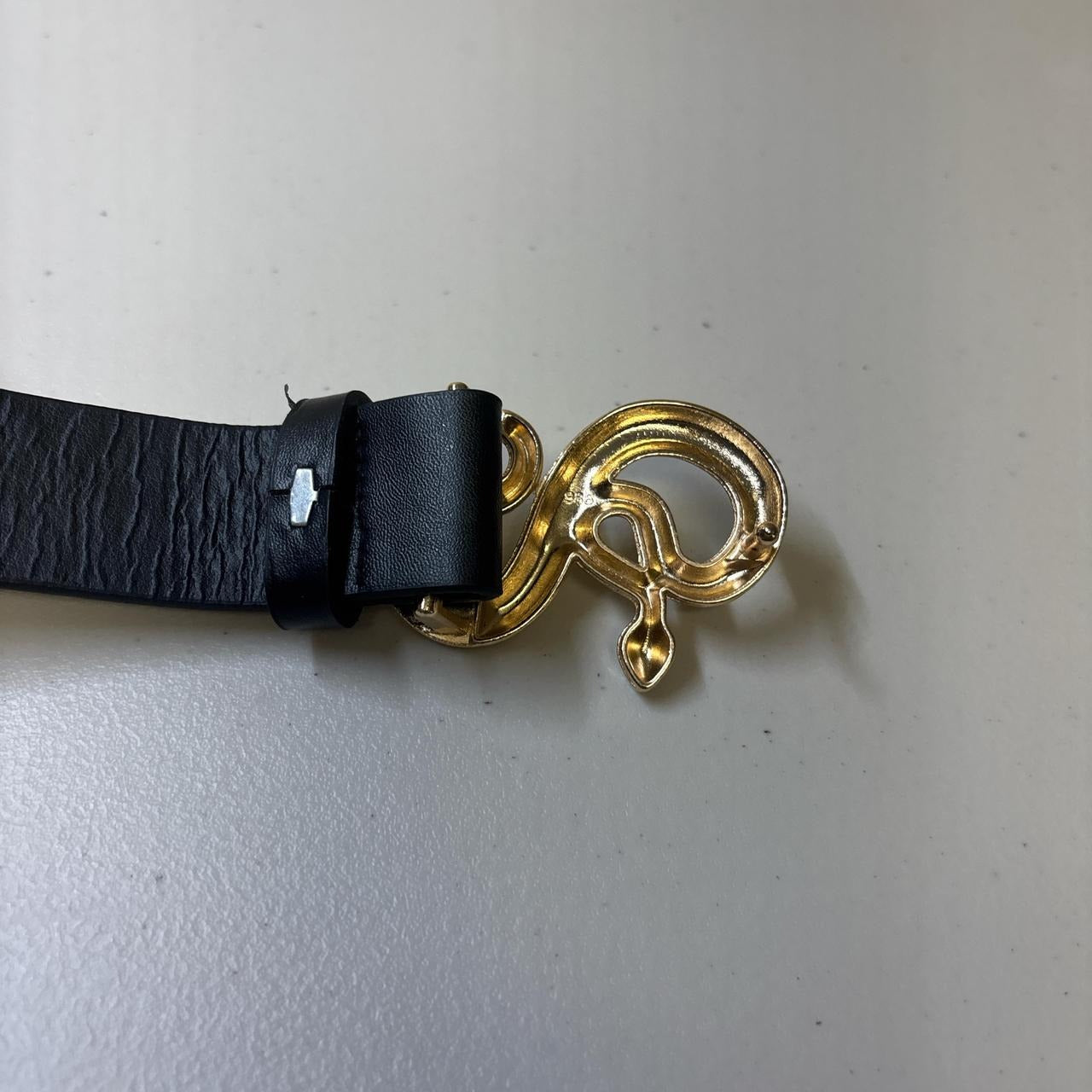 0697 - Gold Snake Buckle Belt