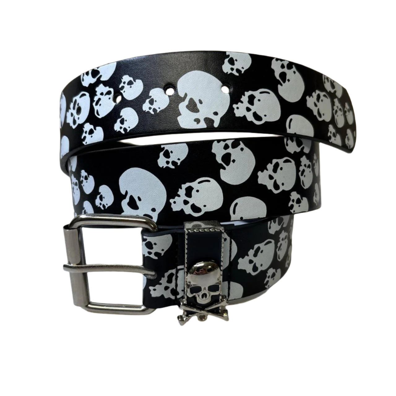 0668 - All Over Print Skull Belt