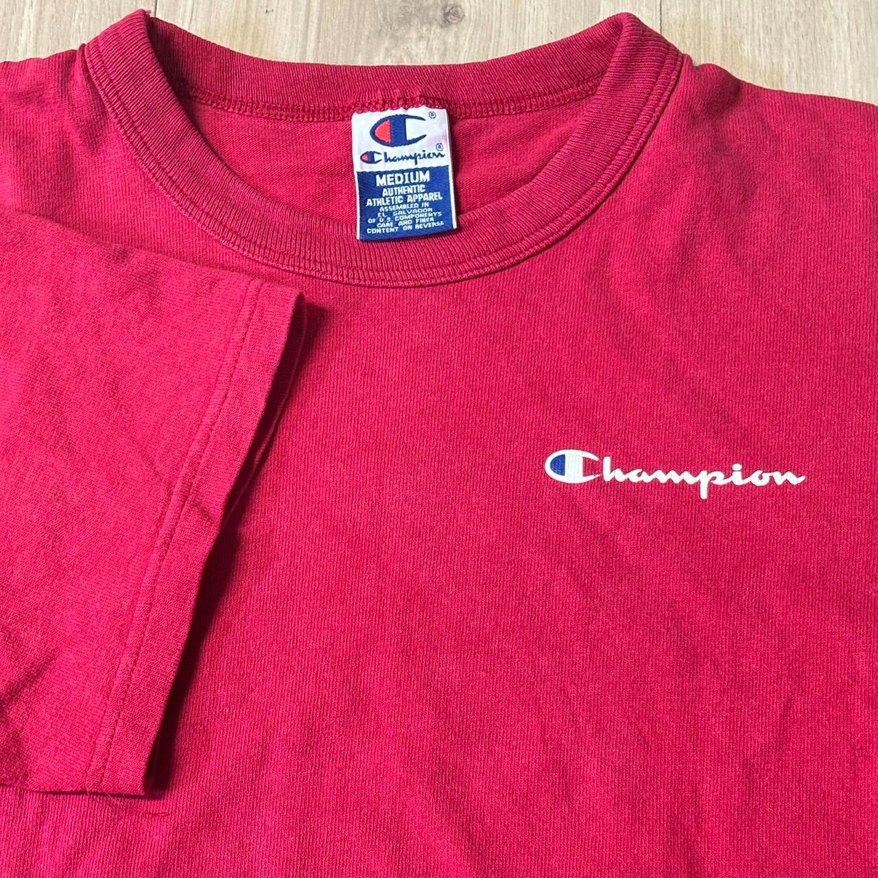 0515 - Vintage 90s Boxy Champion Red Shirt